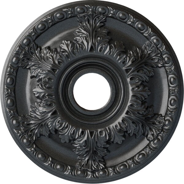 Ekena Millwork Granada Ceiling Medallion (Fits Canopies up to 6 5/8"), 18"OD x 3 1/2"ID x 2 1/2"P, Pewter CM18GAPES - main